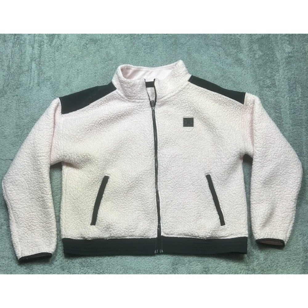 Under Armour MED Sherpa Jacket Women's 2XL XXL Light Pink Full Zip Loose *PILING